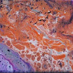 Pink, Orange, and White